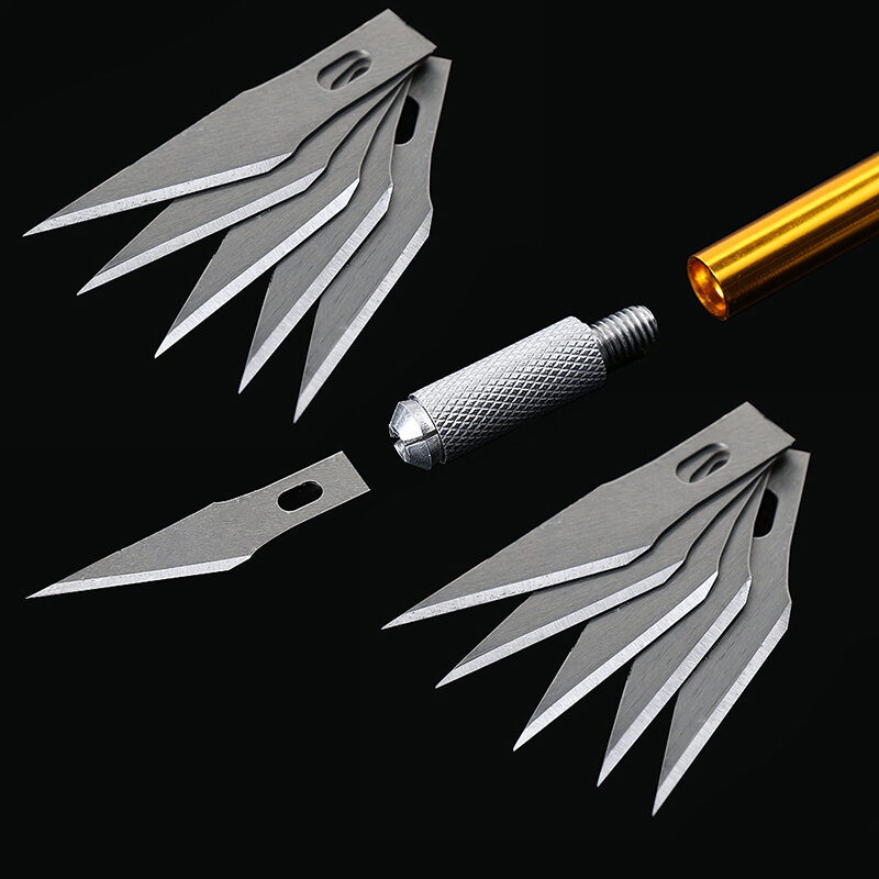 1 مجموعة الدقة نحت الحرفية سكين الفولاذ الصلب هواية السكاكين ل DIY الفن العمل قطع سكرابوكينغ الاستنسل نماذج with5Blades