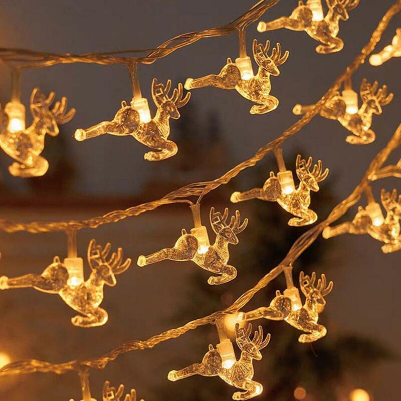 شجرة عيد الميلاد LED ضوء سلسلة ، عيد الميلاد مصباح معلق ، الجنية ضوء ، جارلاند ، ديكور المنزل ، زخرفة السنة الجديدة ، الهدايا ، 2024 ، 1.5 متر