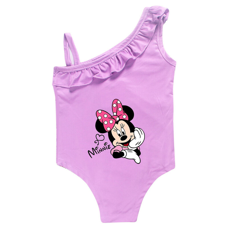 ميكي ميني ماوس ملابس السباحة للأطفال الصغار ، قطعة واحدة ملابس السباحة للأطفال ، ملابس السباحة للأطفال ، الفتيات ثوب السباحة ، 2-9 سنوات