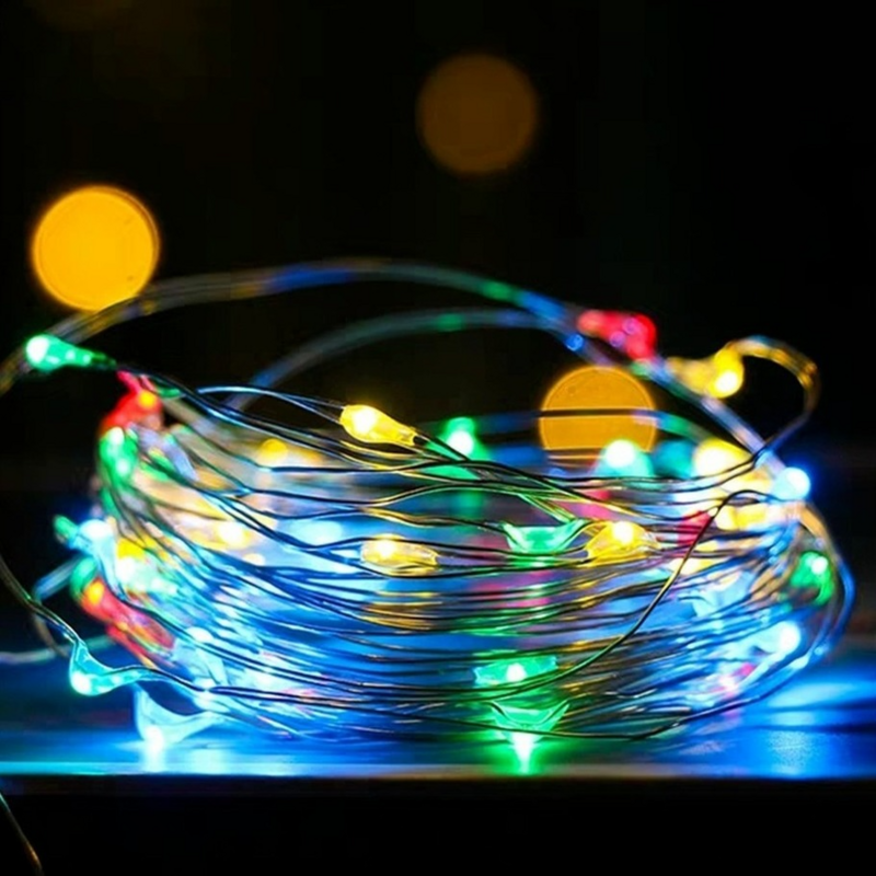 USB LED سلسلة أضواء لحزب عيد الميلاد ، الجنية ، الأسلاك النحاسية ، في الهواء الطلق ، مقاوم للماء ، جارلاند لغرفة ، ديكور الزفاف ، 5 فولت ، 10 متر