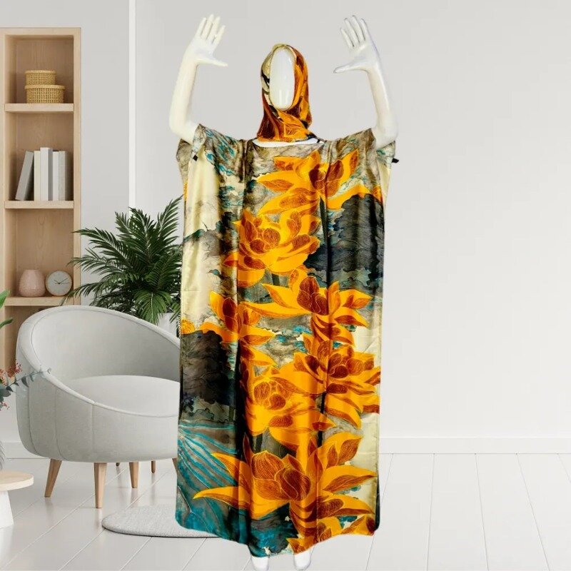فستان ماكسي أفريقي مطبوع للنساء ، Dashiki ، ملابس عباية ، فساتين أنقرة ، جديد ، خريف