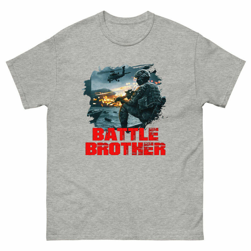القتال Brothers للأبد الصداقة هدية فريدة المحملة الرجال 100% القطن عادية تي شيرت فضفاض حجم S-3XL