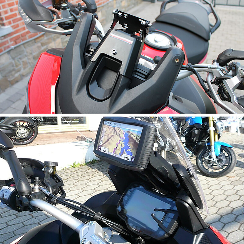 ل Ducati Multistrada 1200 إندورو 950 950S 1260 1260GT حامل هاتف Windshied جبل الملاحة قوس لتحديد المواقع الهاتف الذكي Holde