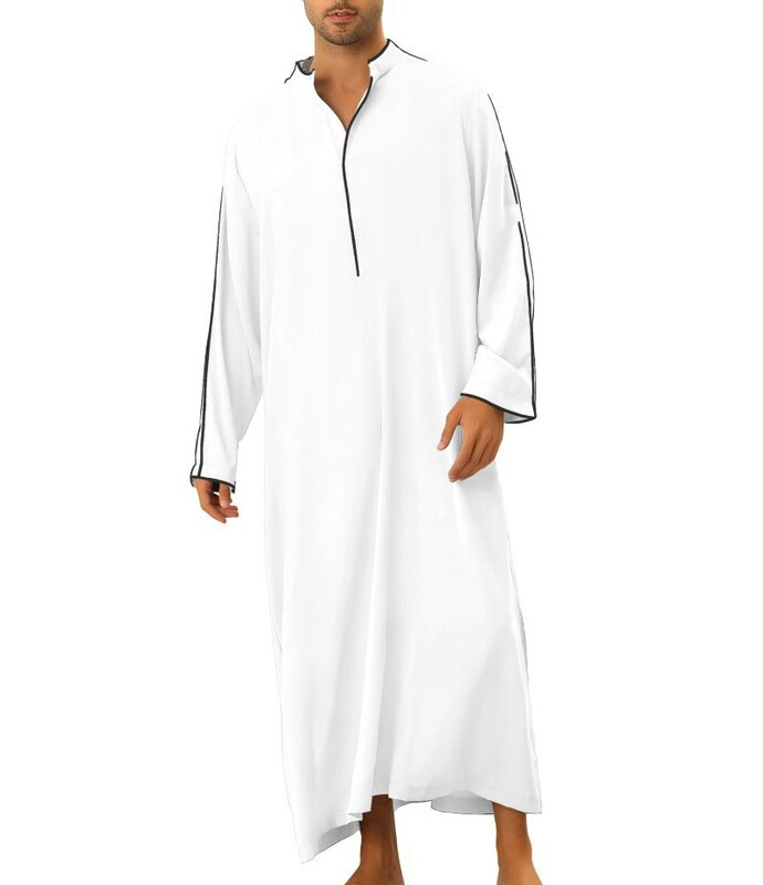 ثوب رجالي مسلم تقليدي عباية عيد الفطر السعودي صلاة جبا ثوب قميص قفطان ملابس إسلامية