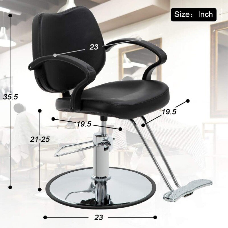 كرسي مضخة هيدروليكية للخدمة الشاقة لتصفيف الشعر ، كرسي الحلاقة لصالون الشعر ، الجمال ، الشامبو ، المصممون