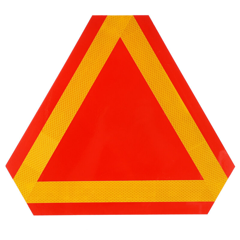 علامات الطريق المثلثية العاكسة ، لافتات المركبات البطيئة الحركة ، شعارات تحذيرية ، لوحة ألومنيوم عاكسة ، السلامة للتحذير ، 1 أو