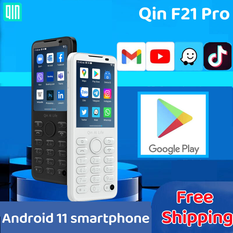 هاتف Duoqin الإصدار العالمي F21 Pro إصدار مزدوج من Google وamzn f21pro يعمل بنظام الأندرويد 11 هاتف ذكي هاتف محمول صغير شحن مجاني