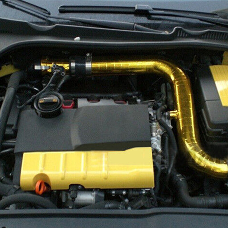شريط عازل للحرارة العالية ، متعدد الاستخدامات ، سهل التركيب لحماية حرارة السيارة الشاملة ، لون ذهبي جذاب