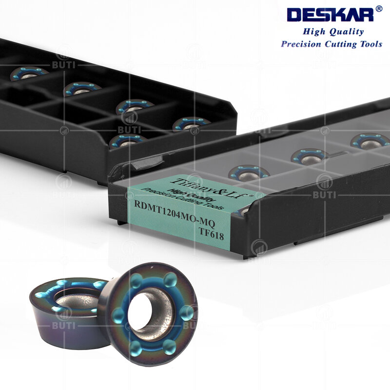 DESKAR 100% الأصلي RDMT1204MO-MQ TF618 تصلب الصلب نك مخرطة القاطع قطع أدوات القطع طحن تحول أدوات عالية الجودة