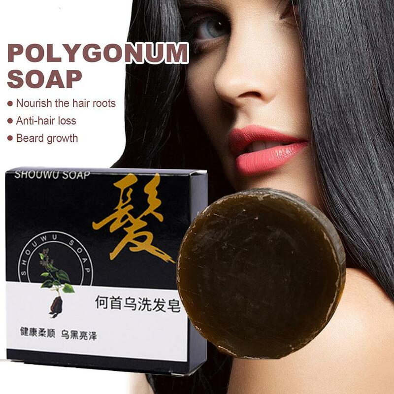 شامبو Polygonum Multiflorum ، صابون يدوي الصنع ، منظف مغذي ، مكيف شعر عضوي طبيعي ، تحكم في الزيت ، إصلاح Ha H7F2