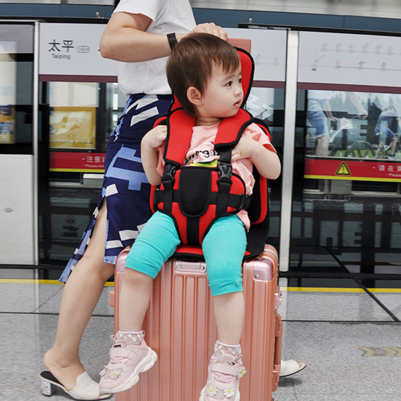 وسادة مقعد حقيبة الطفل مع حزام الأمان ، متوافقة مع مسند الرأس ، حصيرة صندوق شريط السحب ، كرسي السيارة ، اكسسوارات السفر