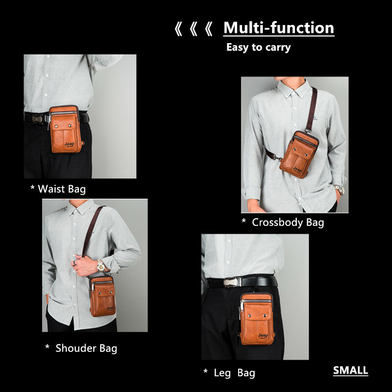 جيب BULUO-حقيبة كروس صغيرة متعددة الوظائف الرافعة للرجال ، حقيبة الكتف ، الساقين ، الخصر ، صغيرة ، عادية ، باردة ، العلامة التجارية ، موضة جديدة