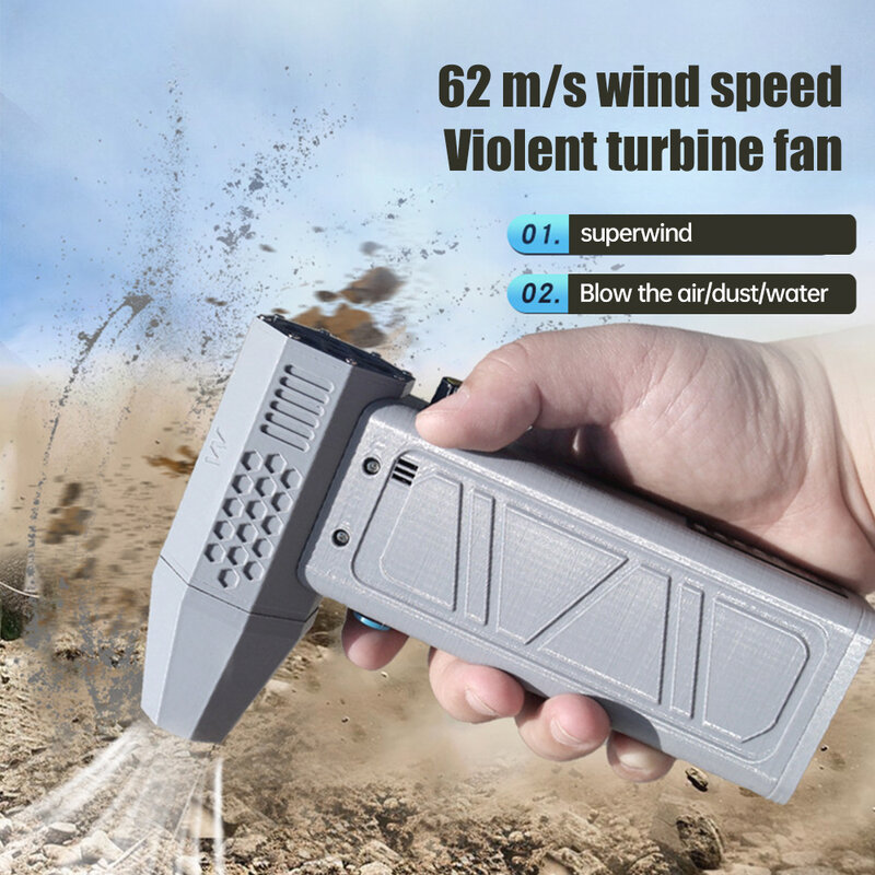 140000RPM Wind Speed 62m/s Turbo Jet Fan Turbo Air Blower Industrial Duct Fan Brushless Motor Wireless Air Gun BBQ Turbo Fan
