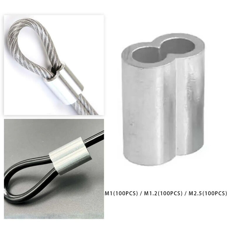 حبل من أسلاك الألومنيوم وكبل حلقة العقص ، شكل 8 أشكال ، إكسسوارات فولاذية ، من من الصلب ، من من من