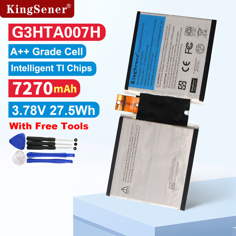 KingSener-بطارية لأجهزة مايكروسوفت السطح 3 ، 1645 ، 1657 سلسلة ، الكمبيوتر اللوحي ، 1ICP3 ، 96 ، 91-2 ، 3.78 فولت ، 7270mAh ، 27.5 Ah ، G3HTA007H ، G3HTA003H