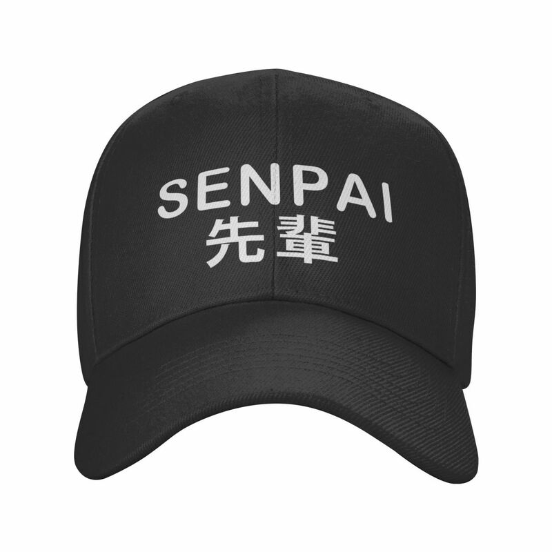 فاسق انمي ياباني Senpai قبعة بيسبول للنساء الرجال قابل للتعديل أبي قبعة الشمس حماية Snapback قبعات قبعات سائقي الشاحنات