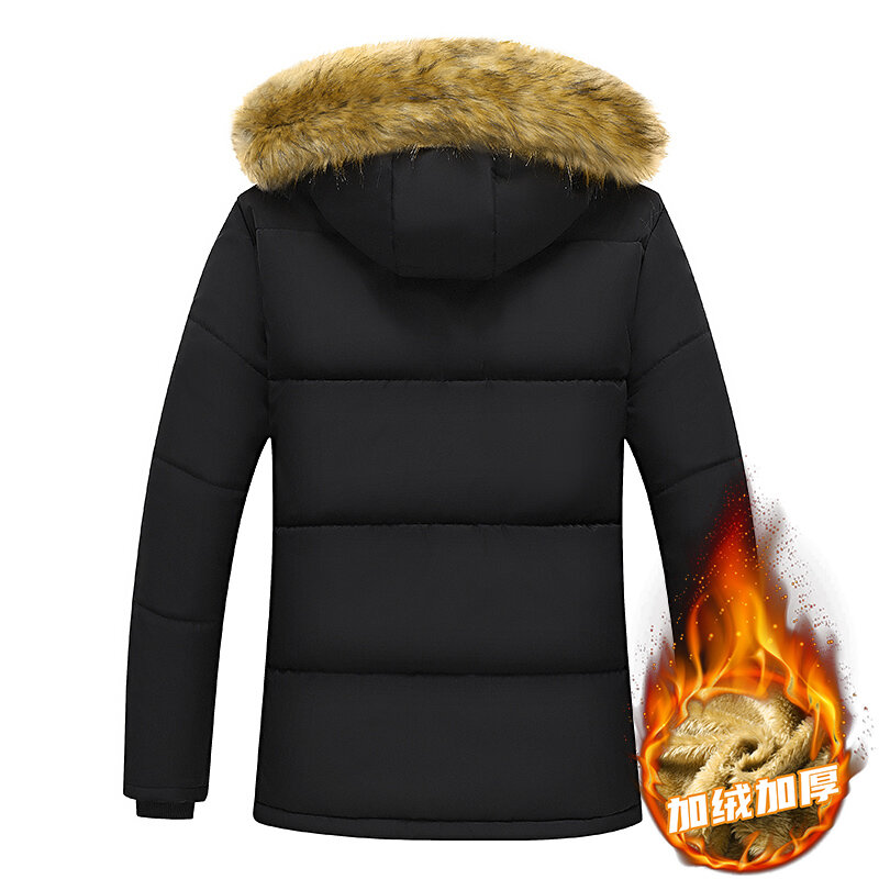 Winter Warm Parkas Men Fleece Wool Liner Hooded Windproof Thick Jacket Male Fashion Tactical Jackets Windbreaker Plus Size M-6XL