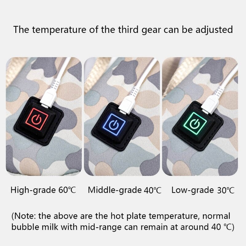 المحمولة USB الطفل زجاجة دفئا 5V2A التدفئة السفر الحليب دفئا الحليب سخان في الهواء الطلق السفر حقيبة دافئة الحقيبة زجاجة