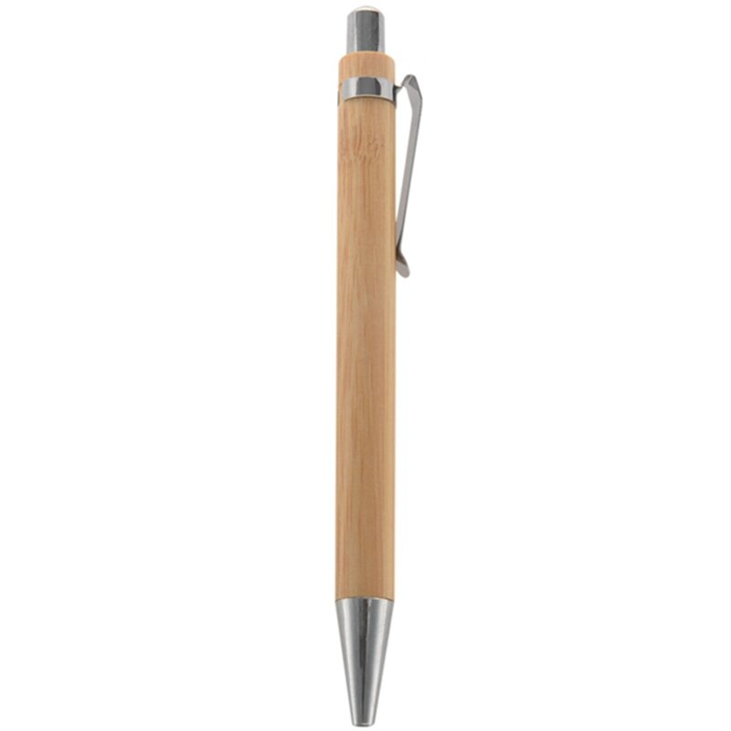 قلم حبر جاف من الخيزران ، قلم حماية البيئة ، أدوات الكتابة ، مجموعة واحدة