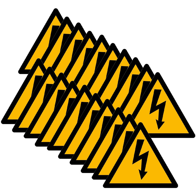 علامة ملصق لصدمات التحذير الكهربائية ، العلامة الكهربائية ، ملصق الجهد الكهربائي ، معدات الخطر