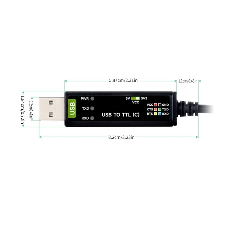 F3KE العالمي FT232RNL USB إلى TTL كابل تسلسلي تصحيح الأخطاء كابل USB إلى TTL (C) استبدال محولات كابل المنفذ التسلسلي