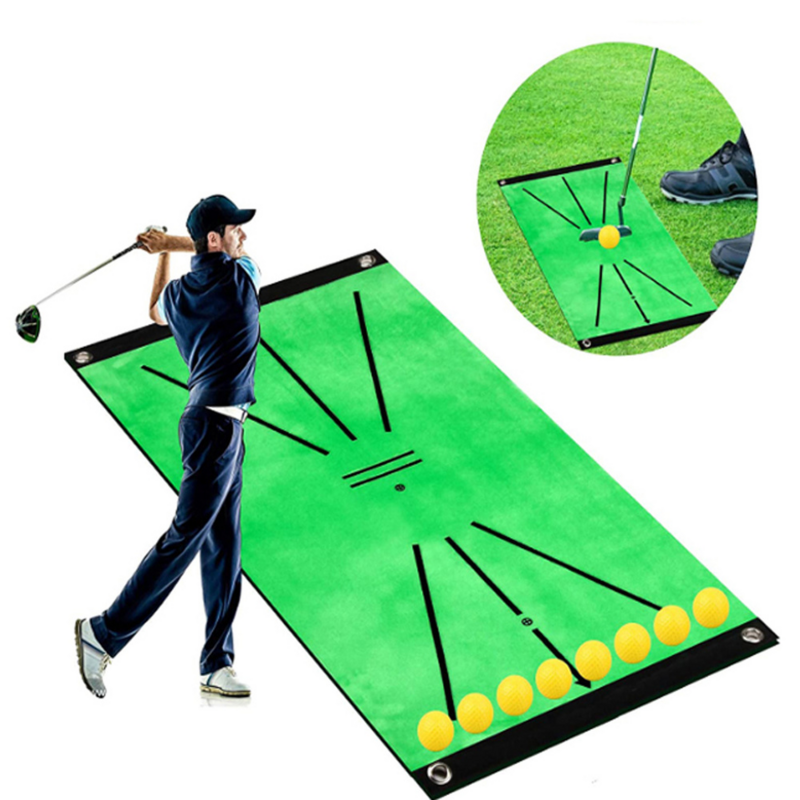 مجموعة واحدة من حصيرة أرجوحة الغولف المحمولة المتينة للاستخدام في الهواء الطلق ، حصيرة تدريب ممارسة العشب في حديقة الغولف ، شبكة المعونة 60X30cm