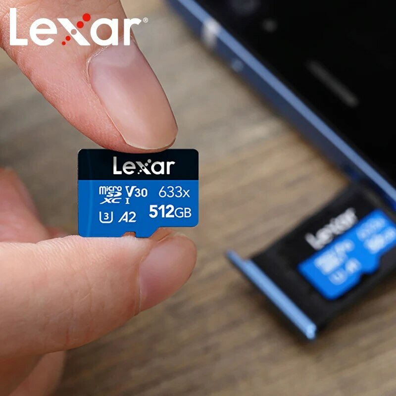 ليكسر-بطاقة مايكرو SD لكاميرا التصوير الرياضية بدون طيار ، بطاقات الذاكرة ، بطاقة فلاش TF ، 128GB ، 32GB ، 64GB ، 256GB ، 512GB ، A1 ، A2 ، Class10