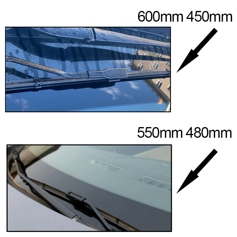 ممسحة إيريك LHD شفرات ممسحة أمامية لرينو داسيا داستر MK2 2017 - 2023 زجاج الزجاج الأمامي نافذة المطر فرش 24 "+ 18"