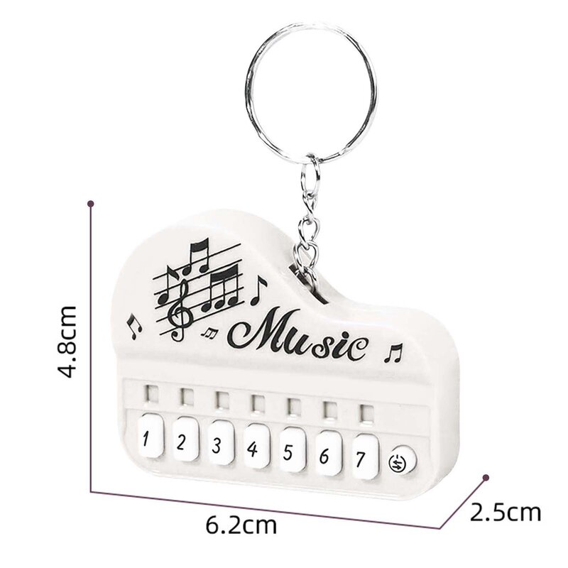 البيانو الإلكترونية الصغيرة المفاتيح مع الضوء المحمولة آلة موسيقية لعبة البيانو المفاتيح ل مفتاح ظهره معلقة الديكور