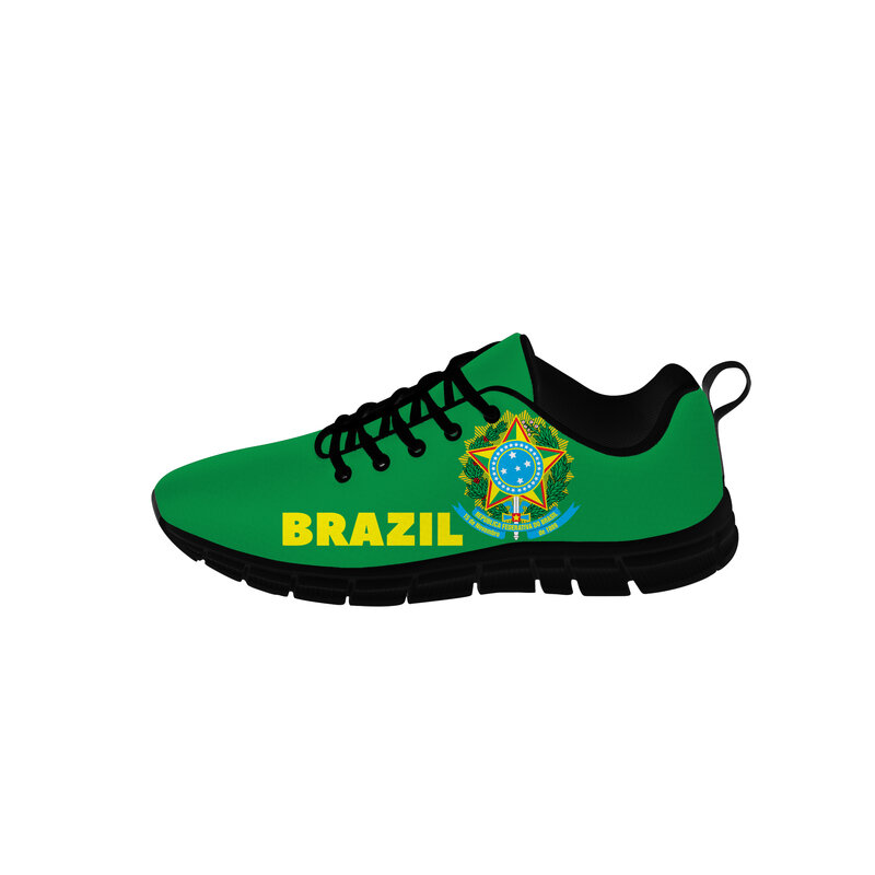 البرازيل العلم منخفضة الأعلى أحذية رياضية رجالي إمرأة Teenager أحذية قماش غير رسمية قماش الاحذية ثلاثية الأبعاد المطبوعة تنفس خفيفة الوزن حذاء