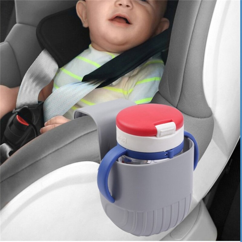F62D الطفل سيارة سلامة مقعد حامل الكأس شرب المشروبات حامل وجبة خفيفة صينية تخزين الغذاء شرب WaterBottleOrganizer اكسسوارات