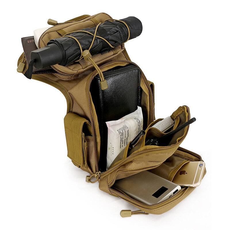 الرجال الساق حقيبة الورك دراجة نارية أكياس العسكرية الخصر حقيبة فائدة حزام حزمة الحقيبة قابل للتعديل التنزه الذكور التكتيكية الخصر حقيبة 1000D