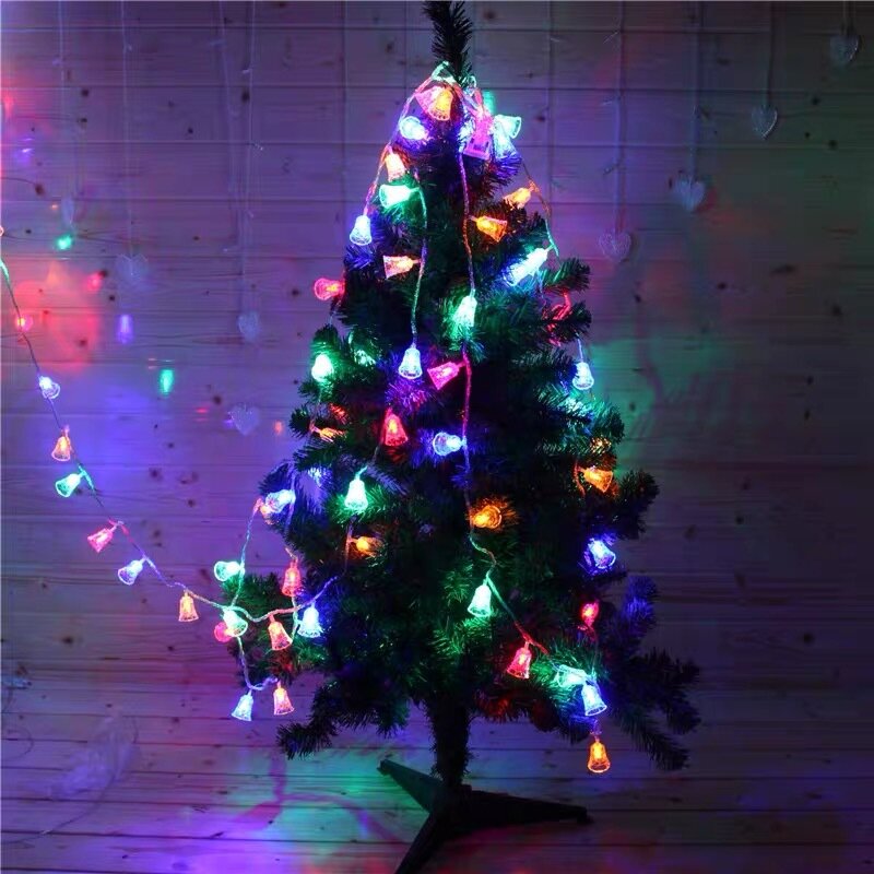 أضواء عيد الميلاد LED ، أجراس صغيرة الطوق ، أضواء سلسلة الجنية ، بطارية تعمل ، حفلة عيد الميلاد ، شجرة الديكور للمنزل ، 3m ، 6m