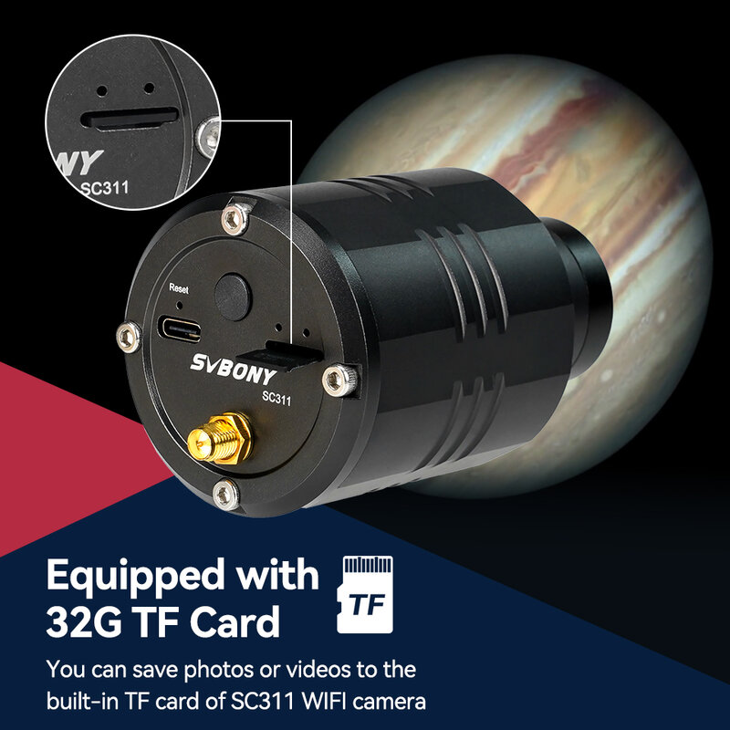 SVBONY-كاميرا علم الفلك للتصوير الفلكي والكواكب الشمسية والقمرية ، EAA ، SC311 ، IMX662 ، 2.4G ، واي فاي
