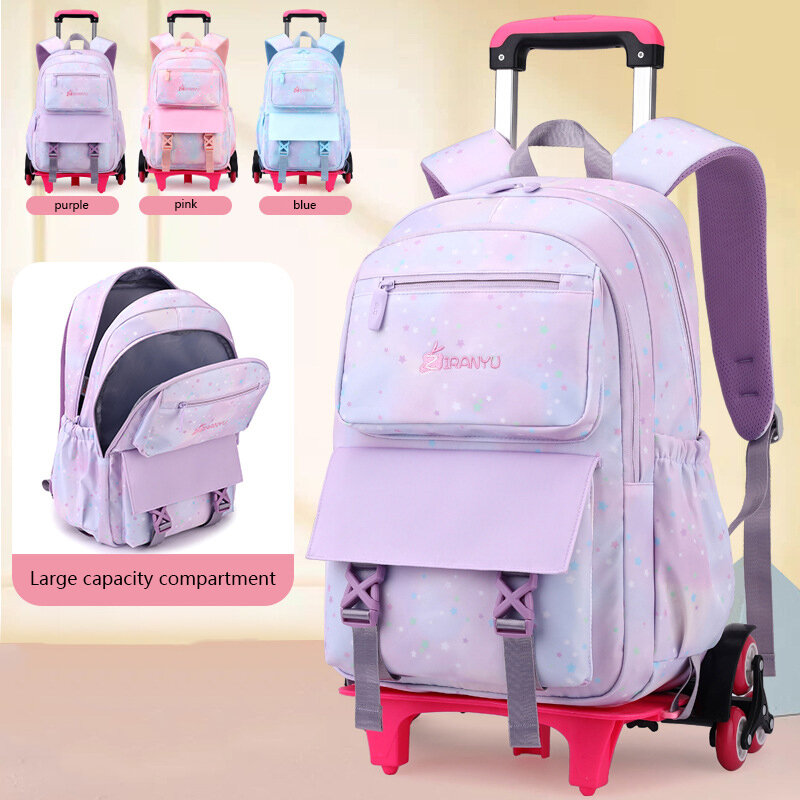 حقائب ظهر مدرسية بعجلات للأطفال ، حقيبة ظهر بعجلات للفتيات ، حقيبة تروللي للأطفال ، حقيبة دوارة للطلاب