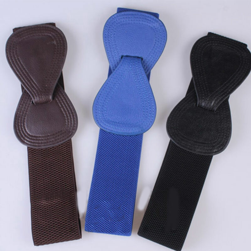 السيدات القوس الخصر زخرفة بسيطة كل مباراة لون نقي القوس حزام الإناث أنيق عالية مرونة واسعة هوك حزام