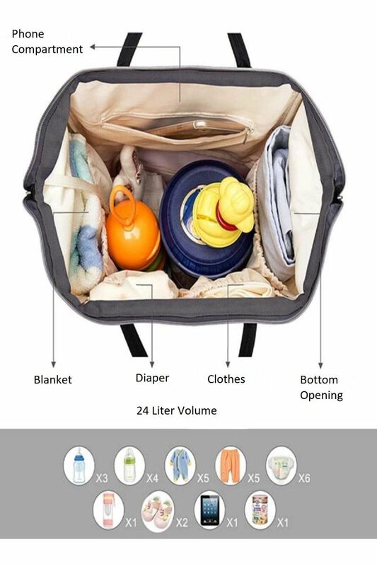 متعددة الوظائف المحمولة كبيرة أمي حفاضات حقيبة للطي الطفل السفر حقيبة ظهر كبيرة أو سرير بيبي حفاضات تغيير الجدول منصات للخارجية