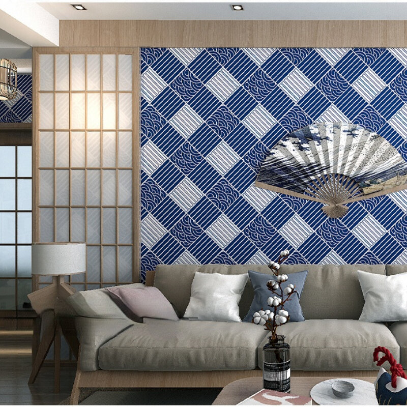 لا شيء ذاتية اللصق النمط الياباني ثلاثية الأبعاد للجدران في لفات الديكور غرفة نوم غرفة المعيشة ديكور حوائط المنزل ملصقات جدارية