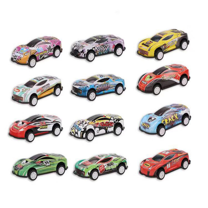6 قطعة/المجموعة الأطفال سبيكة سيارة صغيرة التراجع 1:87 ديكاست لون المعدن نموذج سيارة للأطفال لعبة تعليمية ساخنة لصبي هدية