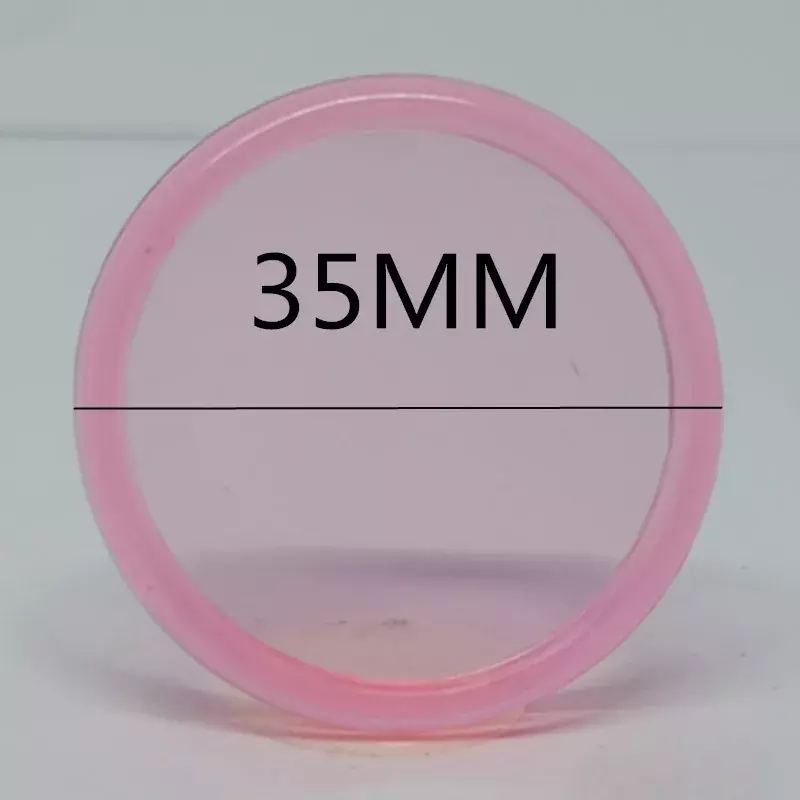100PCS35MM شفاف هلام اللون البلاستيك ملزمة حلقة مشبك دفتر فضفاض أوراق الفطر ثقب ملزمة القرص