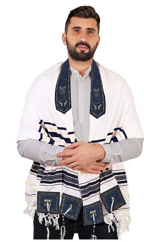 Tallit الصلاة شال 85x185 سنتيمتر مع حقيبة إسرائيل اليهودية تاليت Tzitzit شرابة الإسرائيلية تاليت