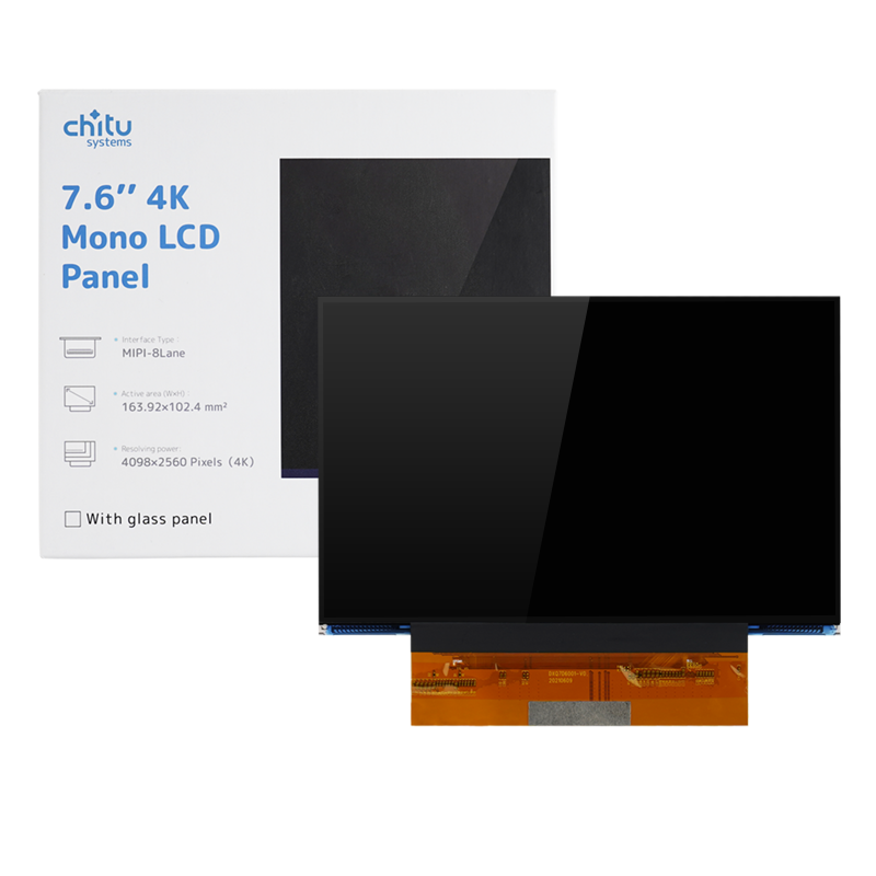7.6 بوصة شاشة LCD أحادي اللون ل Anycubic فوتون مونو M3 استبدال LCD مع دقة 4098x2560