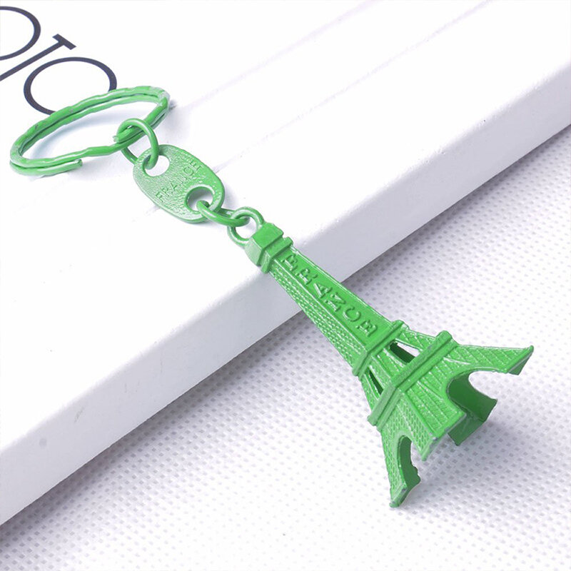 10 قطعة برج ايفل نموذج المفاتيح الرجعية باريس كيرينغ المعادن سبليت حلقة رئيسية برج المفاتيح