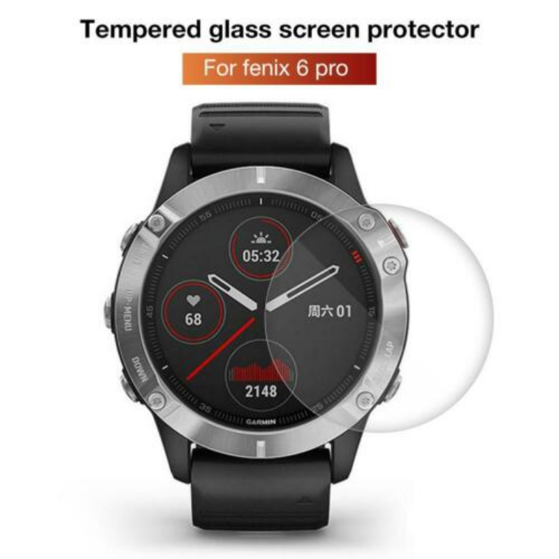 5-1 حزمة الزجاج المقسى ل Garmin Fenix 6 6S 6X برو الياقوت HD واقي الشاشة فيلم ل Fenix 6 6S 6X Smartwatch اكسسوارات