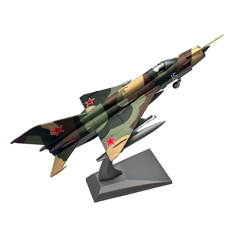طائرة نفاثة MiG-21 Mig21 ، طائرة معدنية مصبوغة ، نموذج ، لعبة هدية للأطفال ، مقياس 1: 72 ، نموذج سوفيت