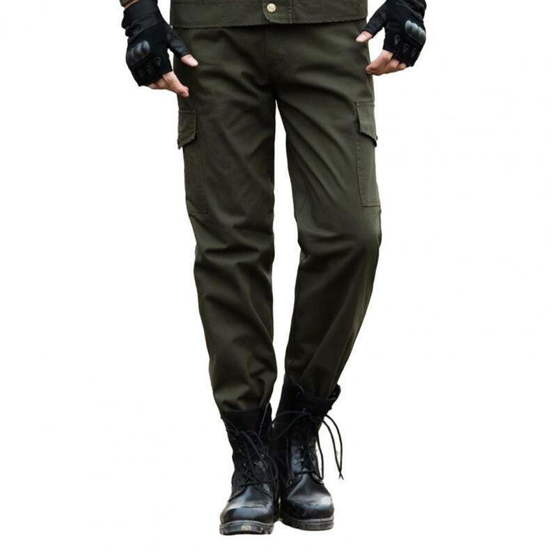 سراويل جيب مقوى متينة للرجال ، قماش جيد التهوية ، جيوب متعددة ، سراويل بضائع خارجية ، تدريب تخييم