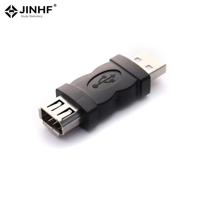 Firewire IEEE 1394 6 دبوس أنثى إلى USB 2.0 نوع A محول ذكر محول كاميرات الهواتف المحمولة مشغل MP3 PDAs الأسود