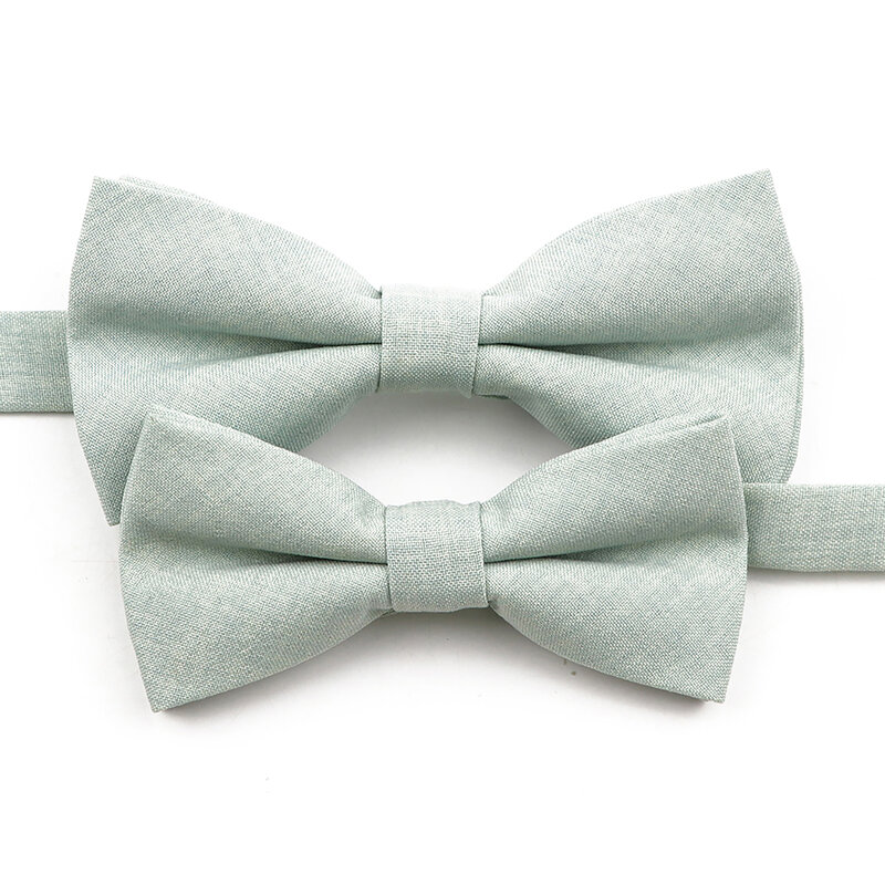 الجدة ماكارونس اللون ربطة العنق مجموعة للرجال بنين لينة عالية الجودة اليدوية القطن Cravat عادية الأب الابن هدية اليومية ارتداء القوس