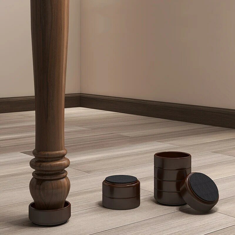 أثاث دائري للفناء كؤوس متحركة كرسي واقيات أرضية للساق أغطية للطاولة مضادة للإنزلاق قبضة أرضية (مجموعة من 4)