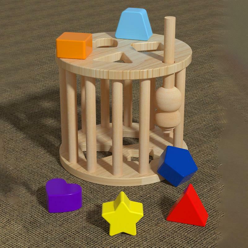 مطابقة خشبية وفرز لعبة للأطفال ، فارز الشكل ، لعبة تعليمية ، مطابقة الشكل ، اللبنات ، لعبة تطوير الطفل